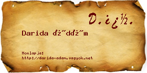 Darida Ádám névjegykártya